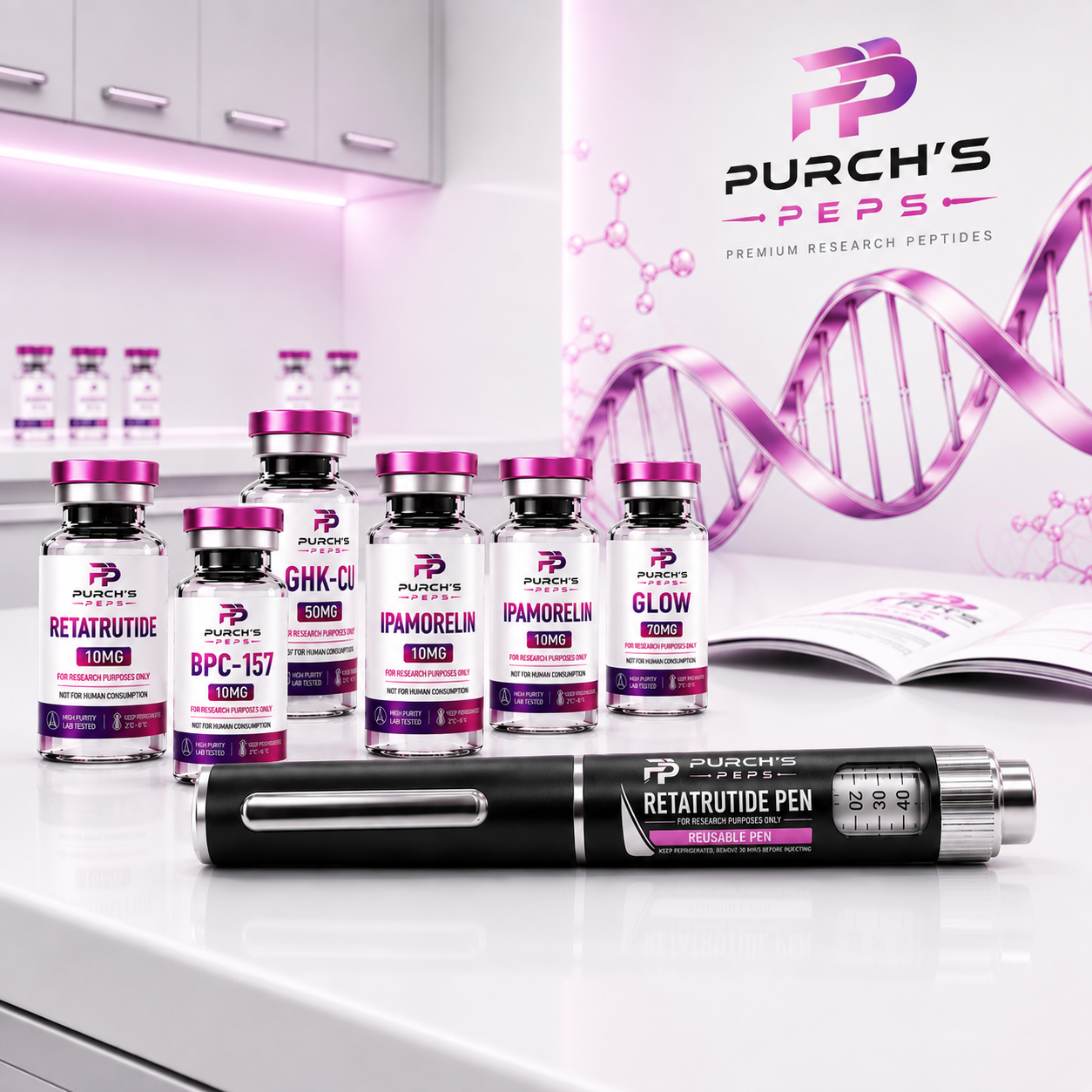 Premium Peptide Pen Black