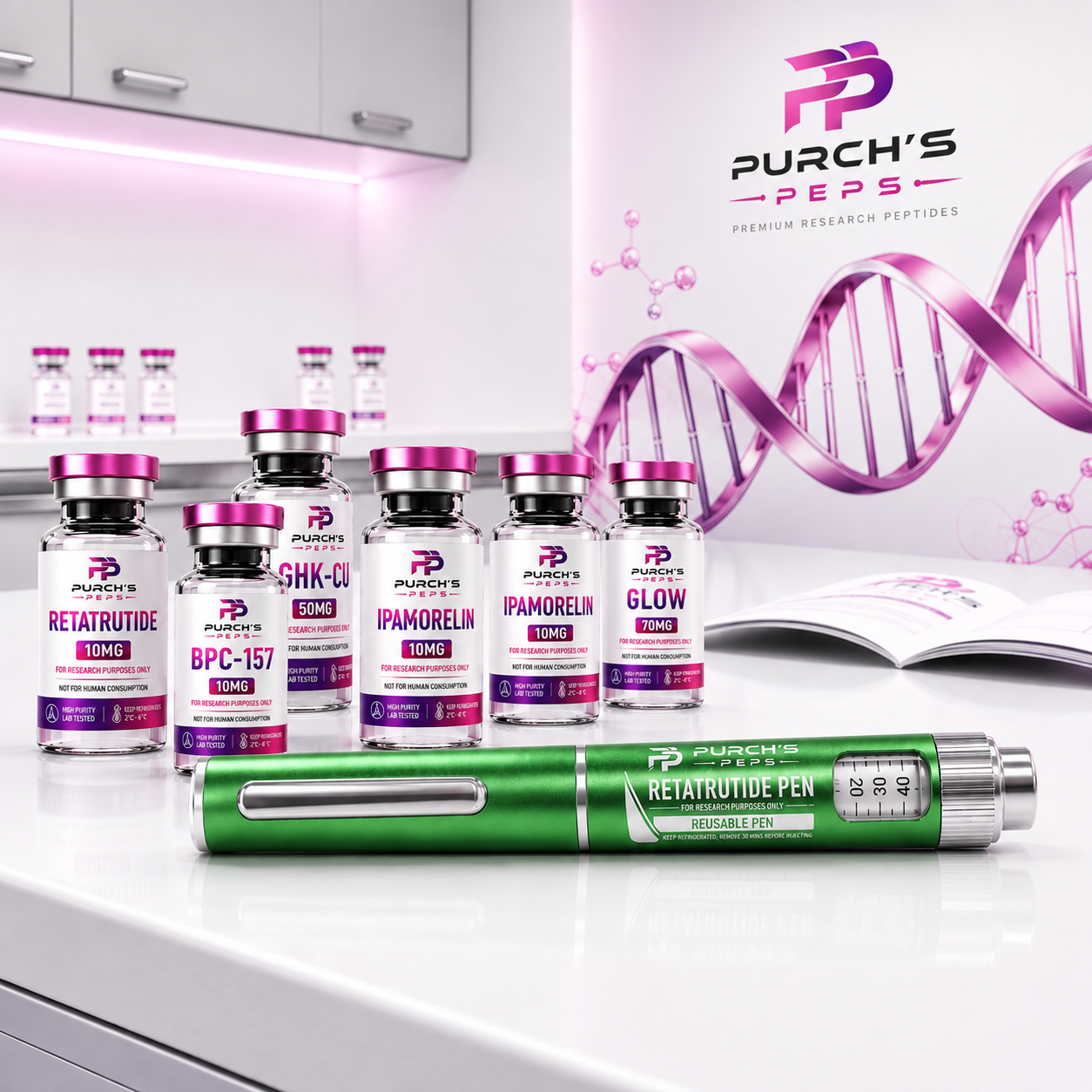 Premium Peptide Pen Green