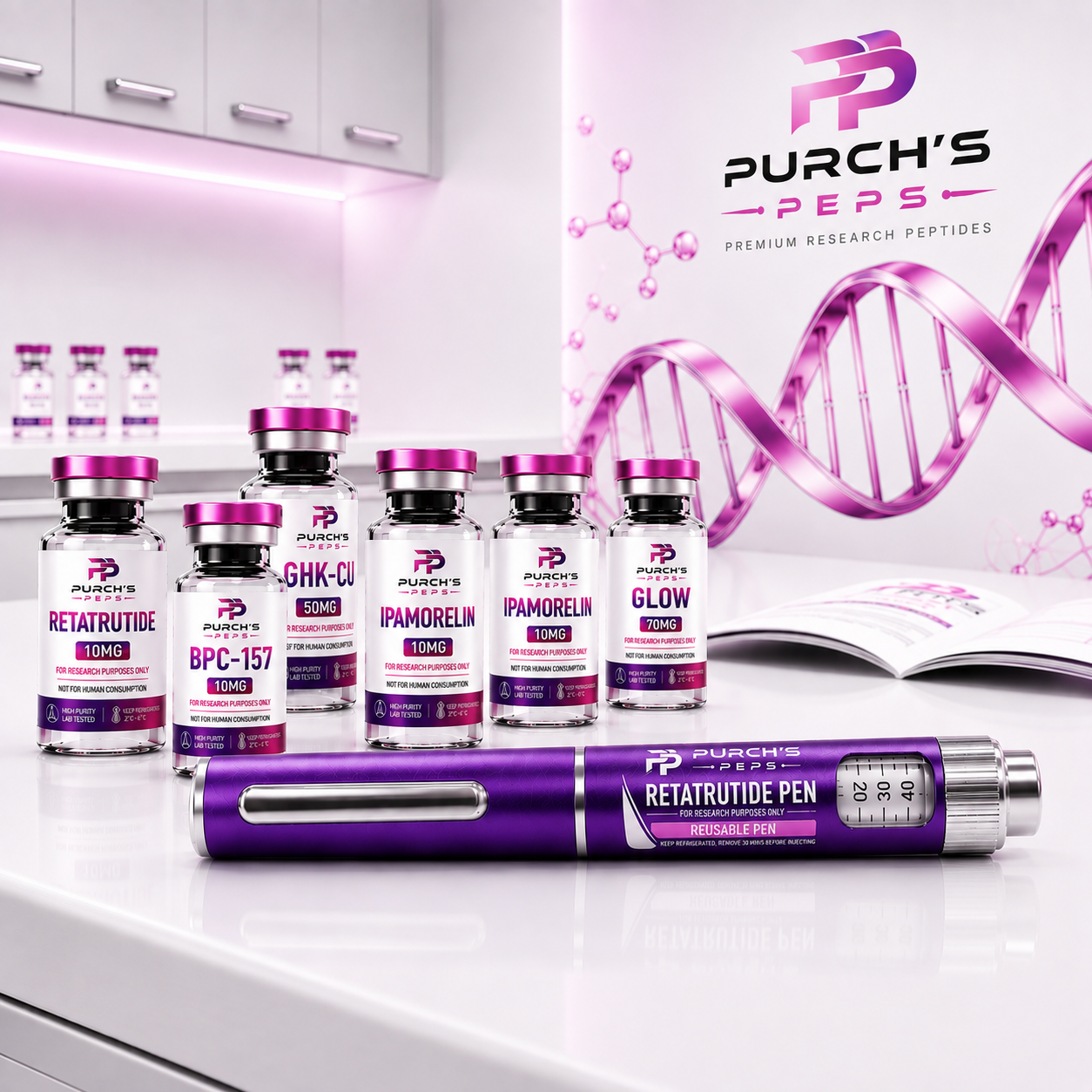Premium Peptide Pen Purple